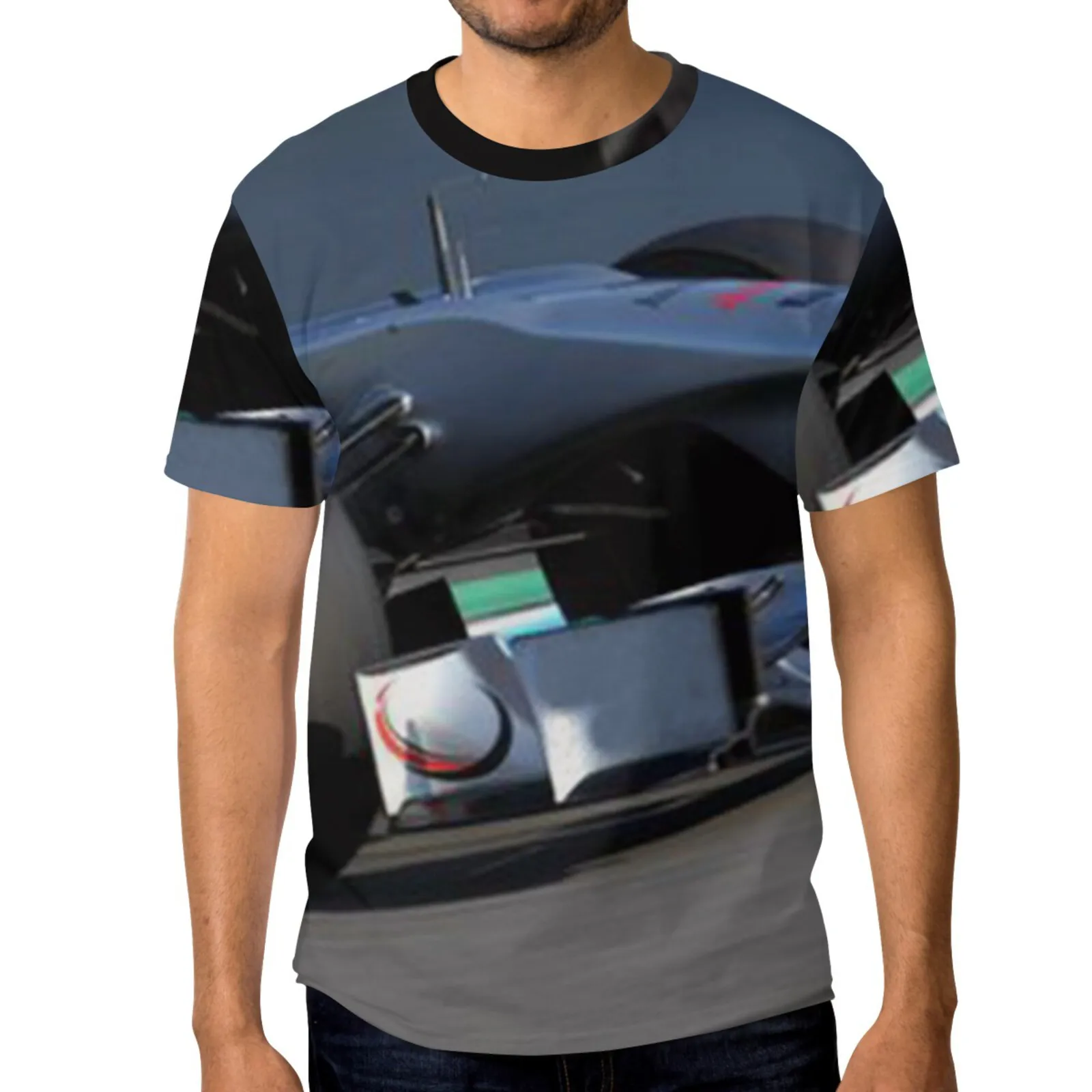 

Fashion Causal F1 T-Shirt Car 3D Printing Summer Polyester Short Sleeve Men's Tshirt Harajuku Hip Hop Plus Size Man's Clothes