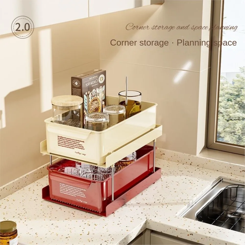 Кухонная полка домашний многослойный Настольный органайзер для приправ коробка