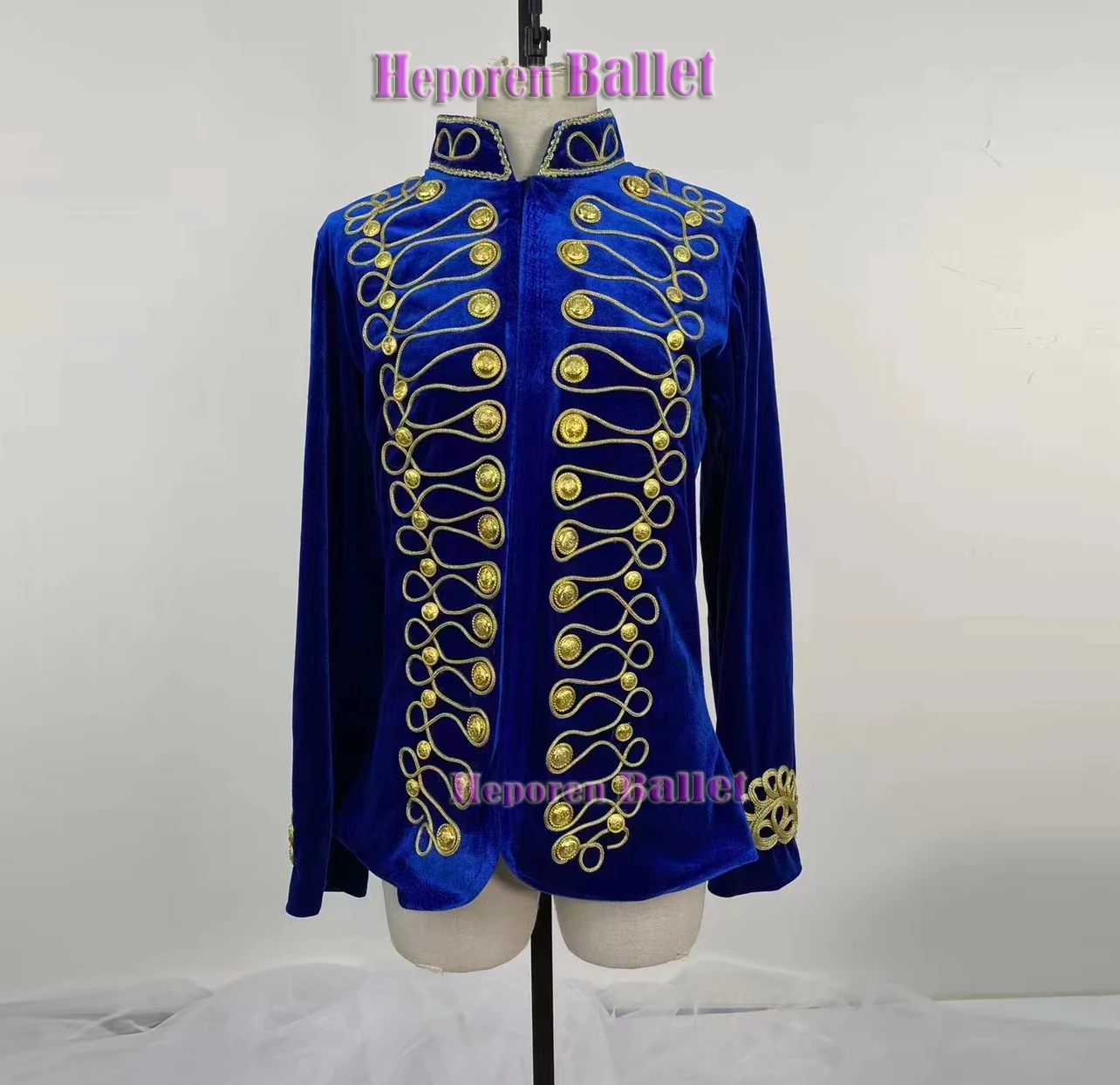 

Custom Made Man Velvet Ballet Jacket /Prince Dance Costume, Male Ballet Suit Dance Top Coat Dance Clothes Retail Wholesale