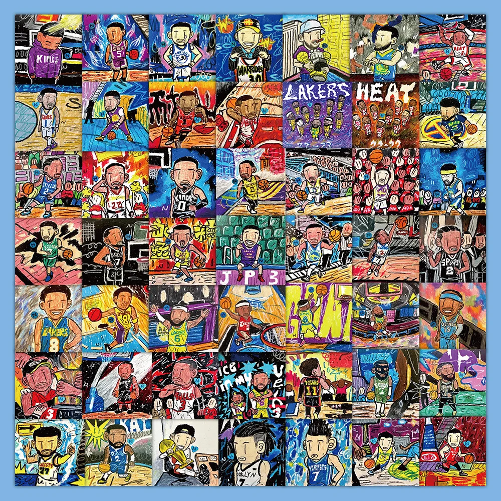 10/30/60 шт. детские наклейки с изображением баскетбольной звезды