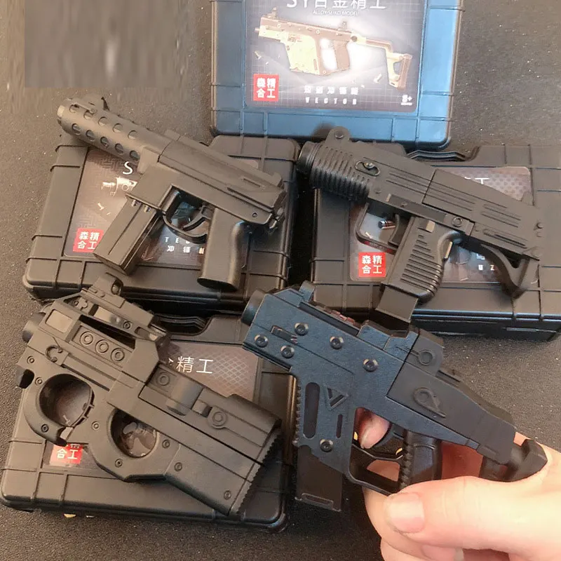 Миниатюрный пистолет из сплава Игрушечная модель пистолета P90 TEC-9 игрушечный