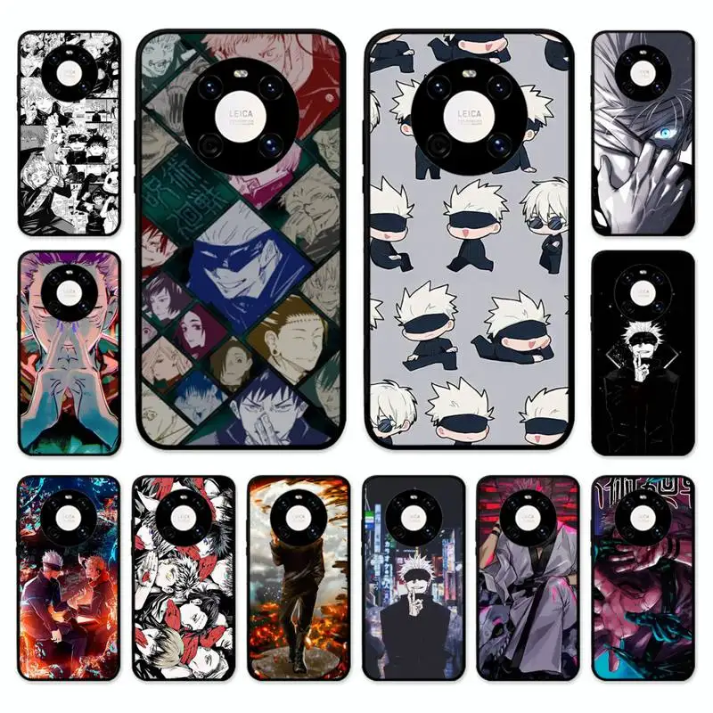 

Jujutsu Kaisen Anime Phone Case for Huawei Mate 20 10 Lite 50 40 30 Pro 20X 9 Nova 7 6 Se 4E 3 3I Soft Tpu Cover