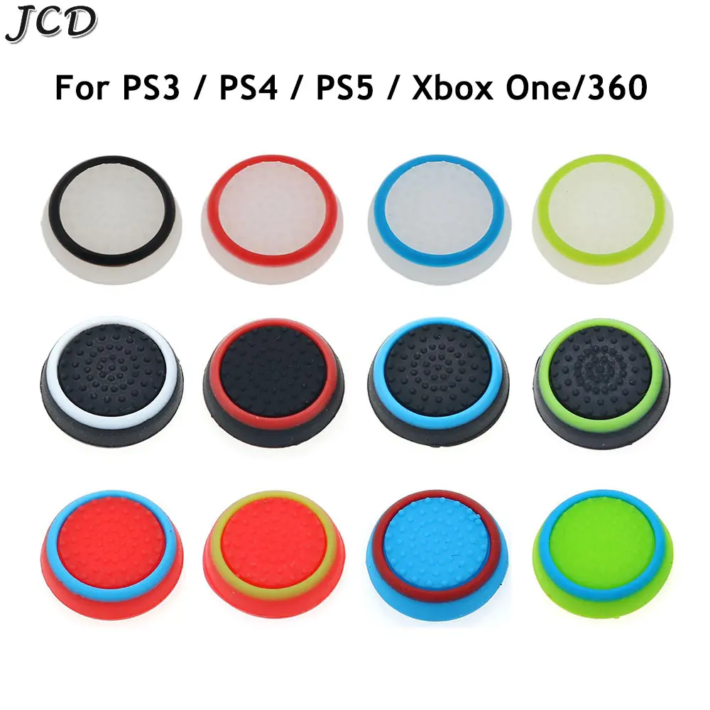 

JCD 1pcs Non-slip Silicone Thumb Stick Grip Caps for PS3 PS4 PS5 for Xbox 360 / Xbox one Game Controllers Analog Joystick Cover