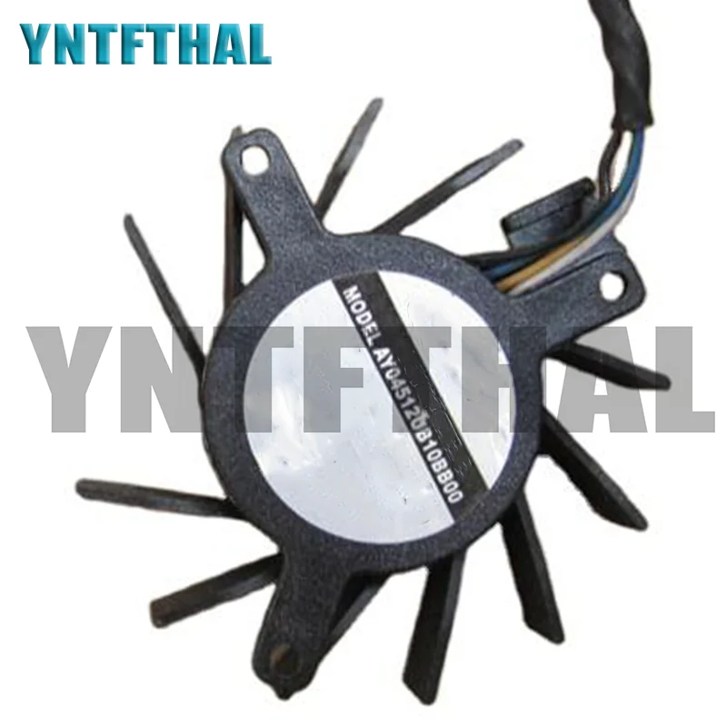 Оригинальный четырехпроводной карточный вентилятор AY04512UB10BB00, 12 В, 3,4 А, расстояние между отверстиями 3,4-4,4-см, диаметр см