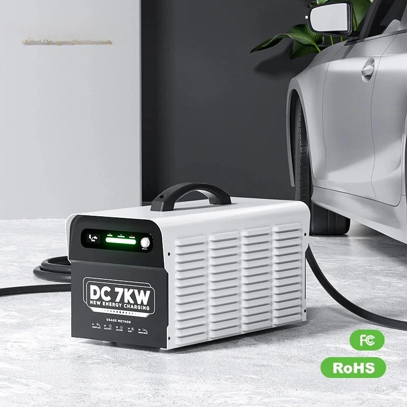 Фото Ovrod Портативное зарядное устройство постоянного тока 7 кВт GB/T CCS EV ID4, совместимое с 220 В, зарядное устройство для электромобилей, паровая станция для зарядки постоянного тока для автомобилей №4