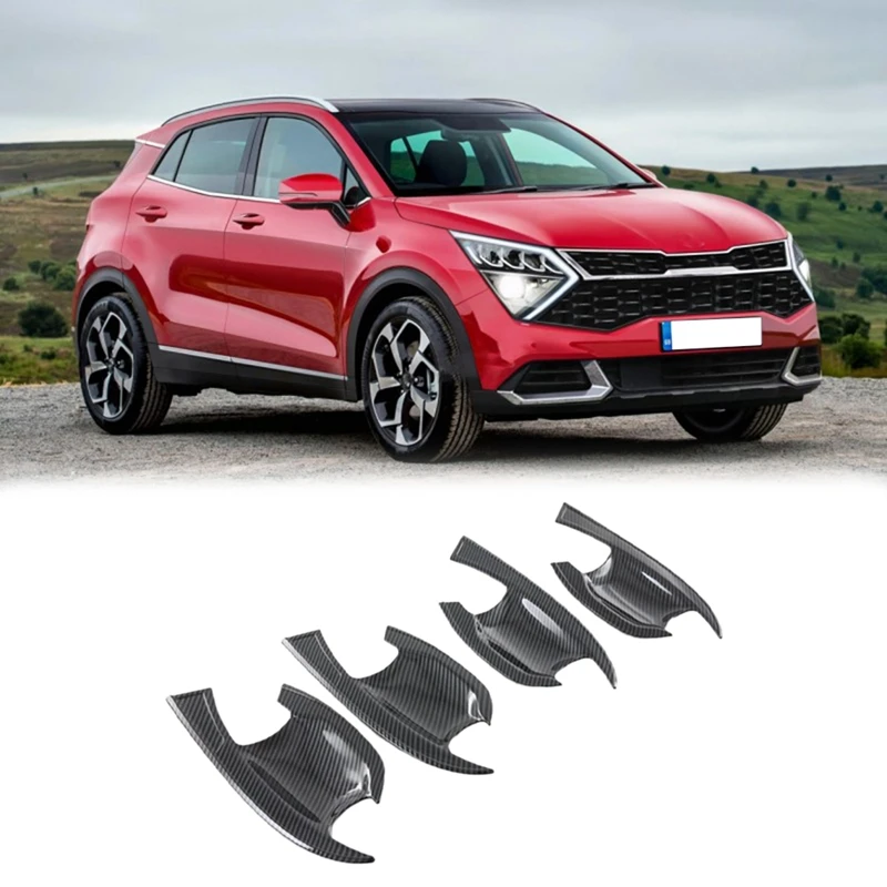 

Накладки на дверную ручку из углеродного волокна для Kia Sportage NQ5 2021 2022