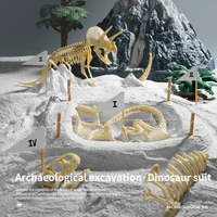 dinosaur fossil excavation kits archaeological dig toy jurassic world dinosaur skeleton model science educational toys for boys