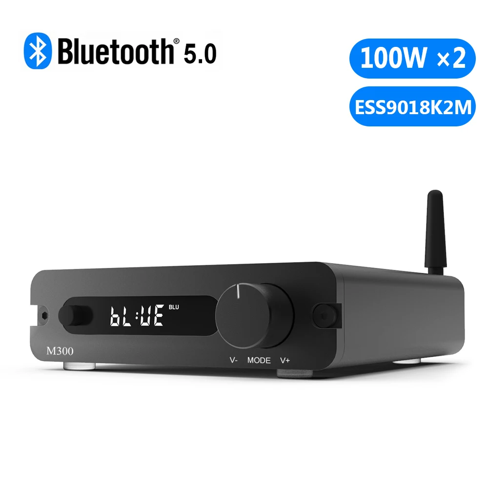 

Trasam M300 DAC Bluetooth Amplifier ESS9018K2M Stereo Hi-Fi Home Theater Amplifier 32Bit/192kHz Class D Mini Power Amp 100W x2