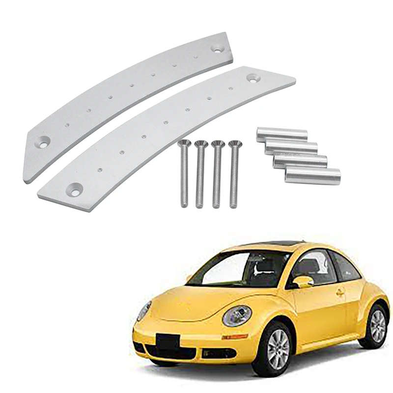 

1Pair Metal Door Panel Pull Handle Set for Beetle 1998-2010 Interior Door Grab Pull Handles Replacement Silver