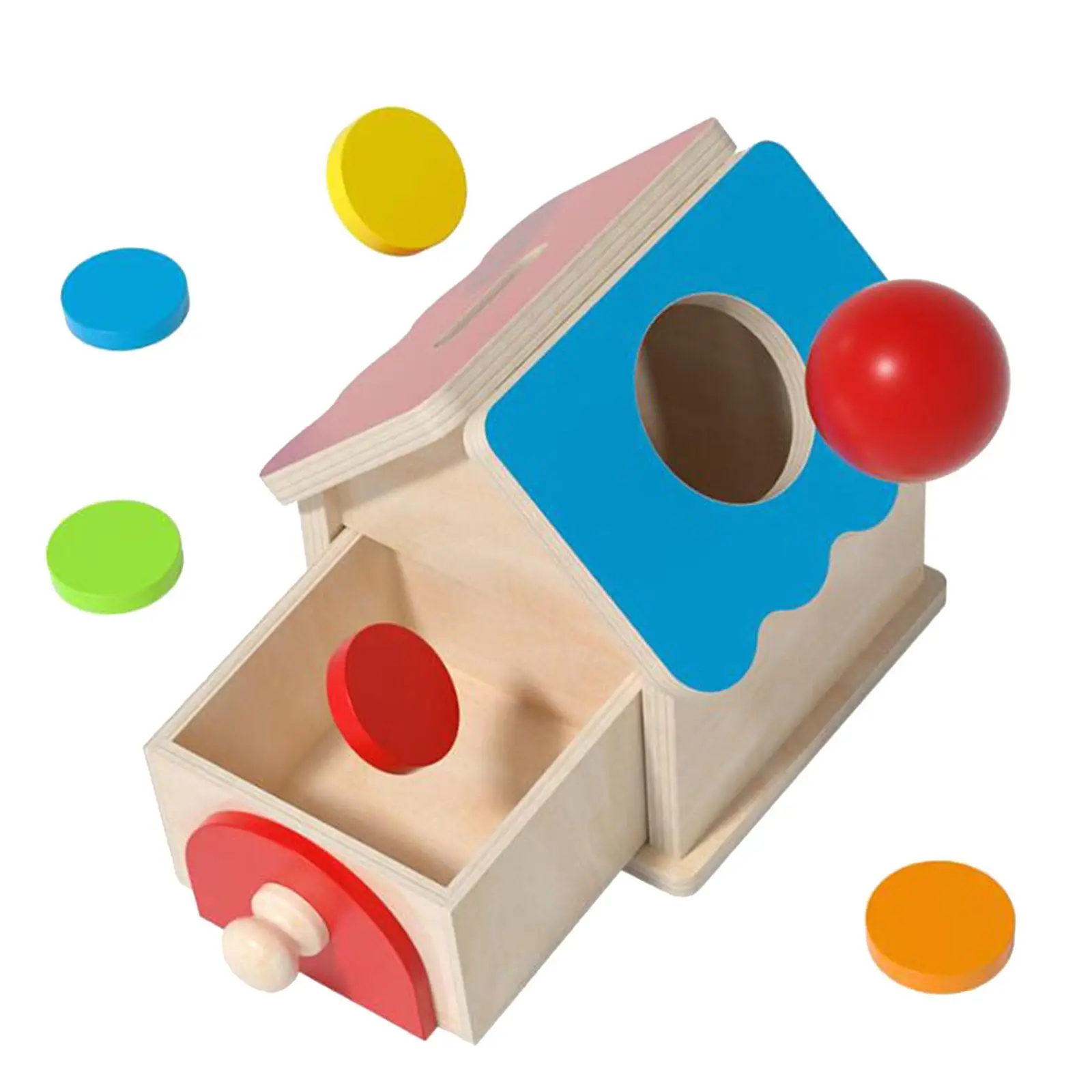 

Materials Object Permanence Box Sorting Box with Latch Lock Educational Toy Shape Matching Box Toy Souvenir Intelligence Toy