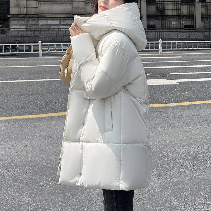Новые повседневные Модные женские зимние пальто парки для женщин 2024 толстая