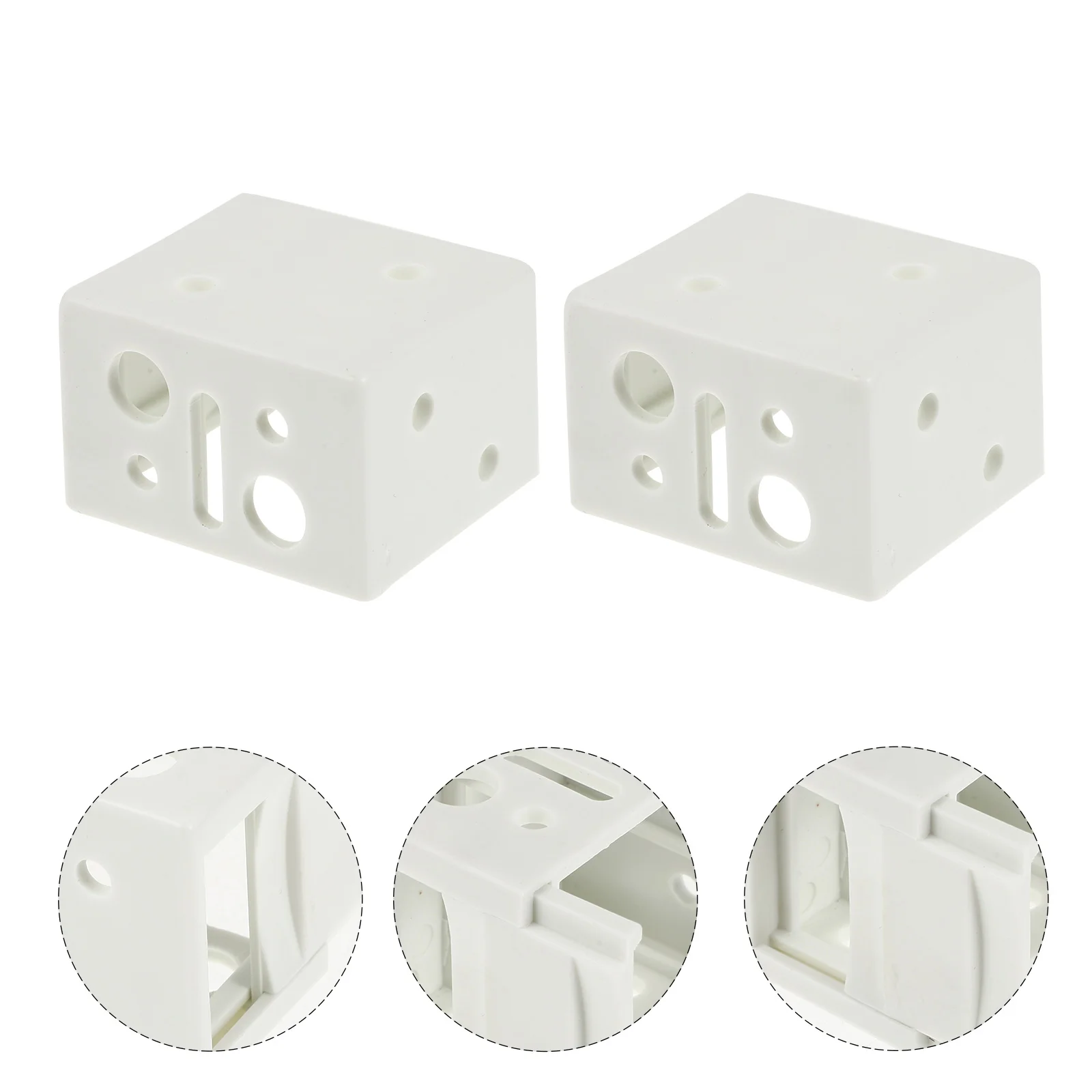 

4PCS Window Blinds Headrail Bracket Blinds Installation Accessories High Profile Box Mounting Brackets