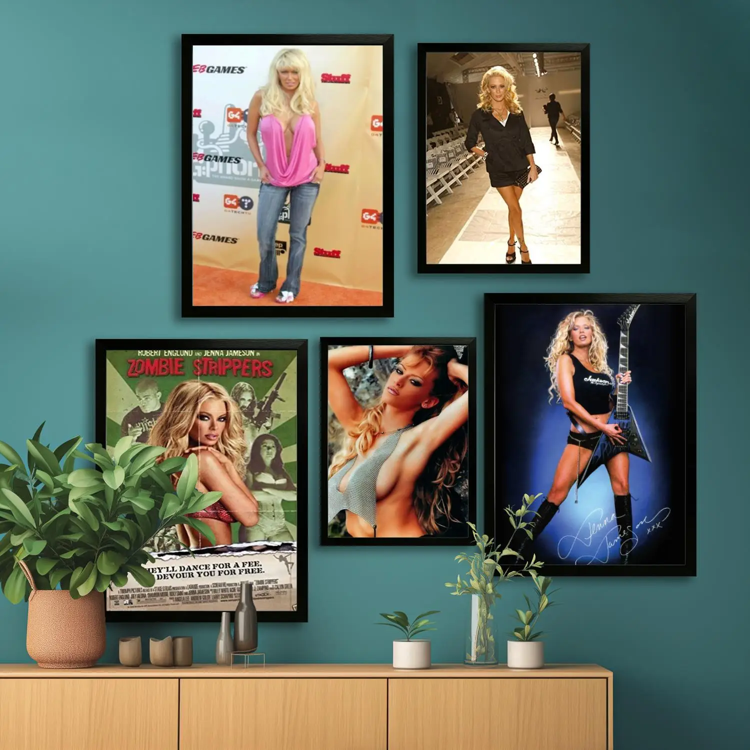 Плакат на холсте и настенное искусство jenna jameson печать с изображением современный