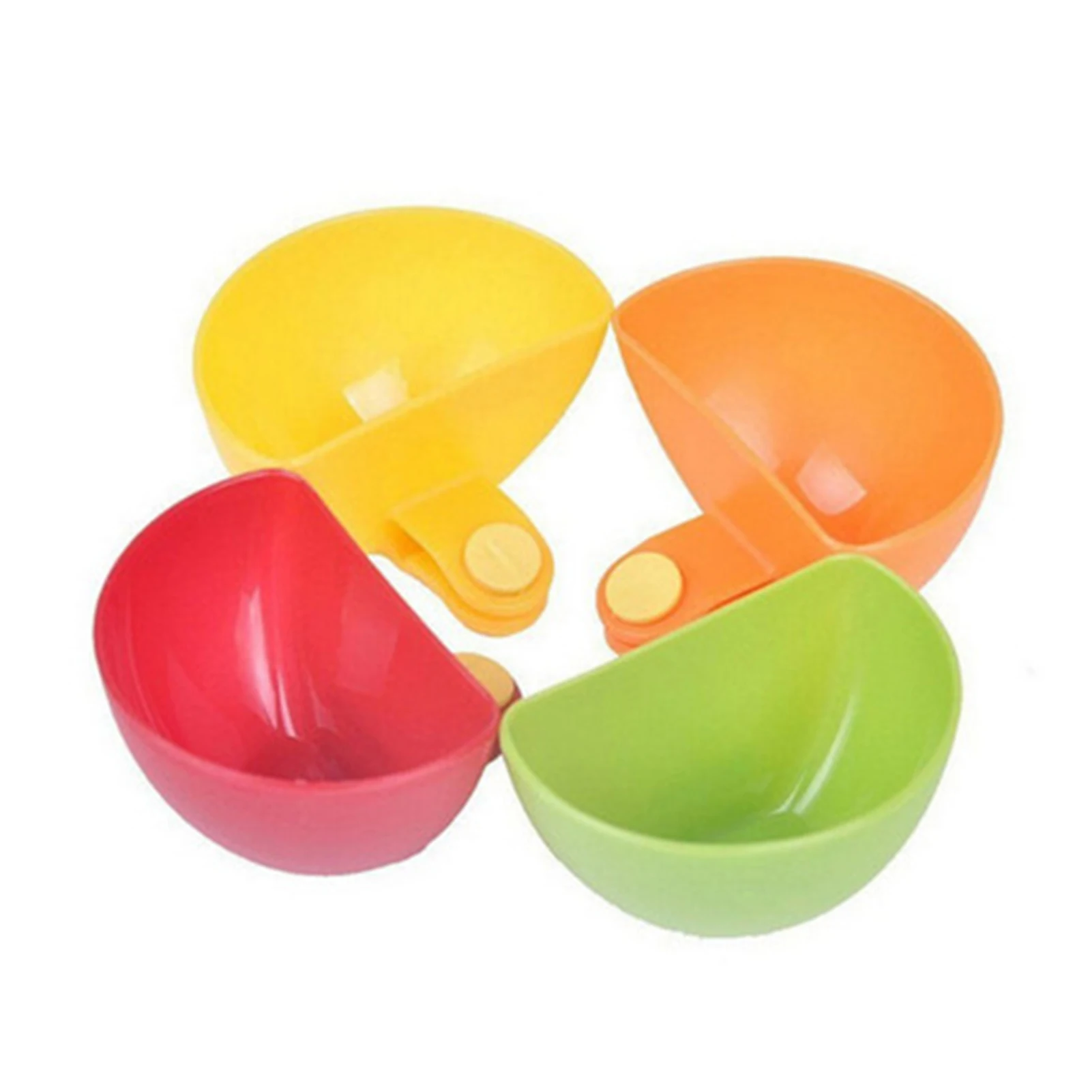 

Dip Clip Bowl Plate Holder 4PCS Colorful Chip and Dip Serving Set for Spice Tomato Sauce Salt Veggie Vinegar Household