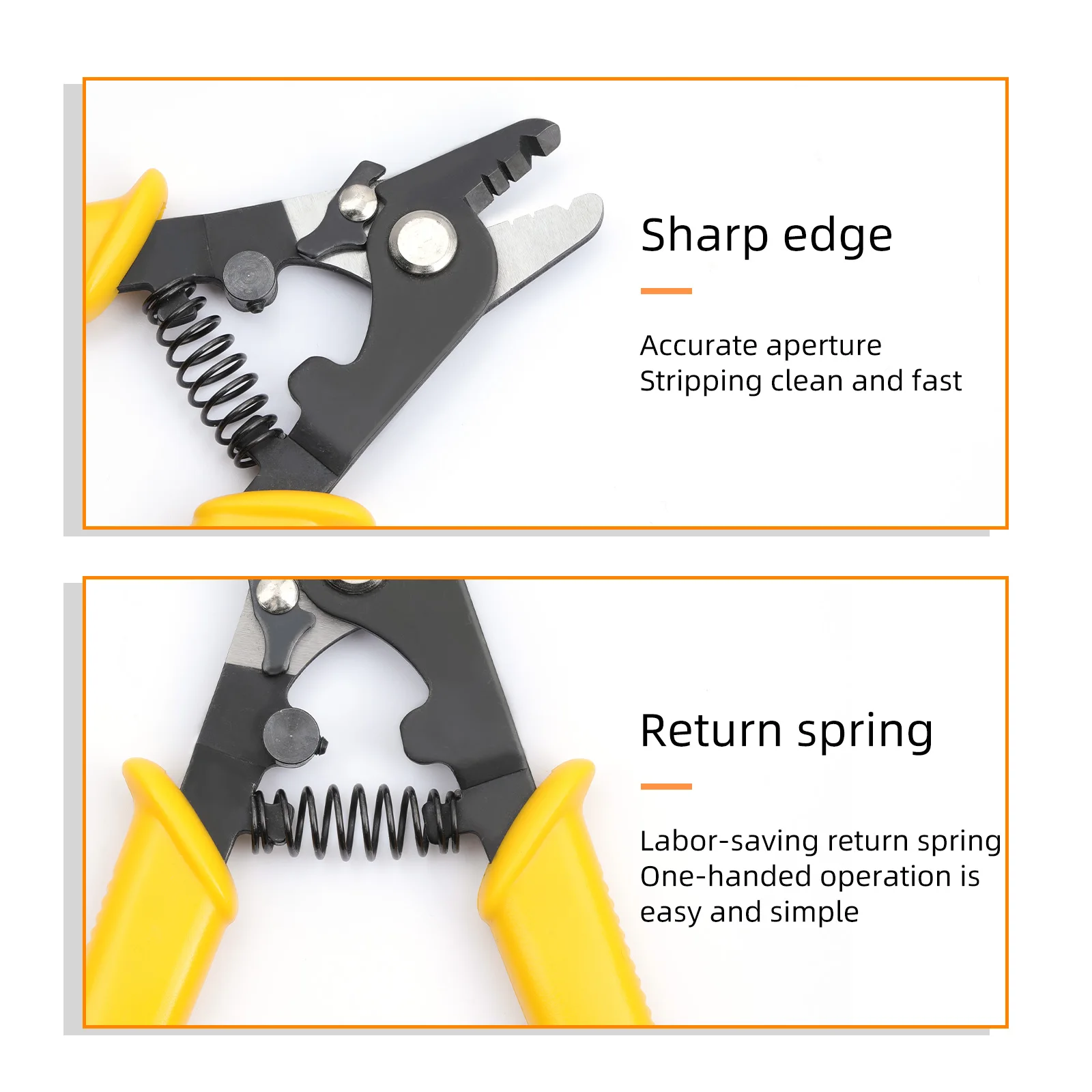 Three-port Fibre Stripping Pliers FTTH Fiber Stripping Tool Optical Wire Strippers