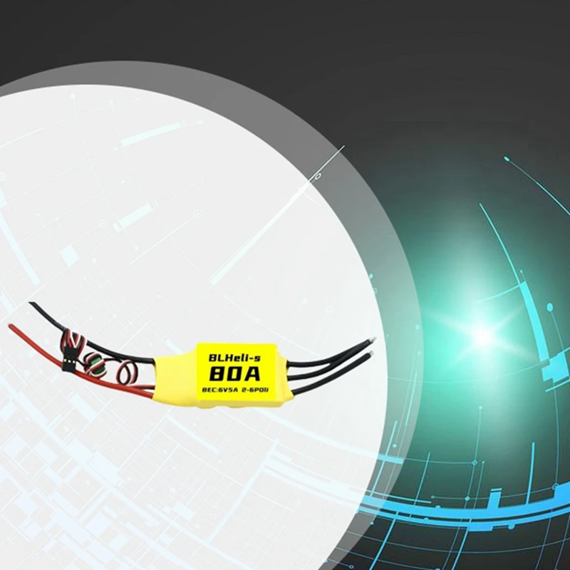 Blheli бесщеточный ESC 80A 6V 5A 2-6S для RC FPV с фиксированным крылом мультироторный дрон DIY