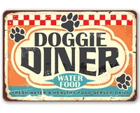 custom signtin metal sign doggie diner 8x12 or 12x18 use indooroutdoor great dog restaurant