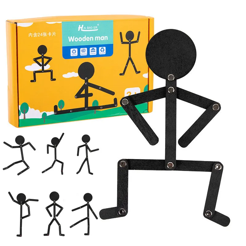 1 Шт. Деревянная Креативная Спортивная Игрушка Для Маленького Человека Детей