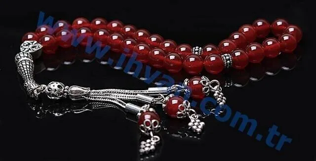 IQRAH Agate Stone Rosary (925 Sterling Lunar)