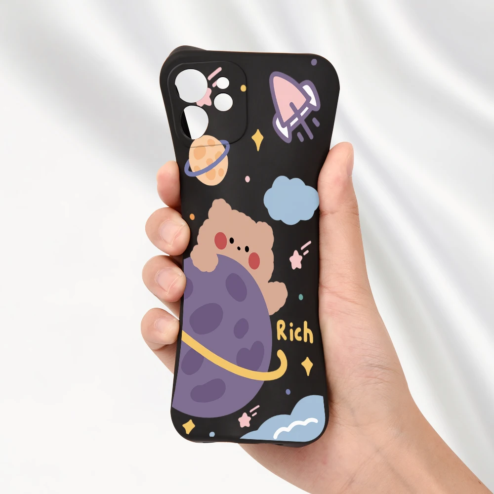 Силиконовый чехол с изображением медведя планеты для Huawei P20 P30 P50 P40 Pro Plus Lite
