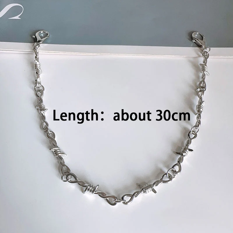 2PCS Punk Rock Thorns Flame Cross Chains Shoe Buckles Vintage Martin Boots Canvas Shoes Accessories Hip Hop Jewelry Wholesale