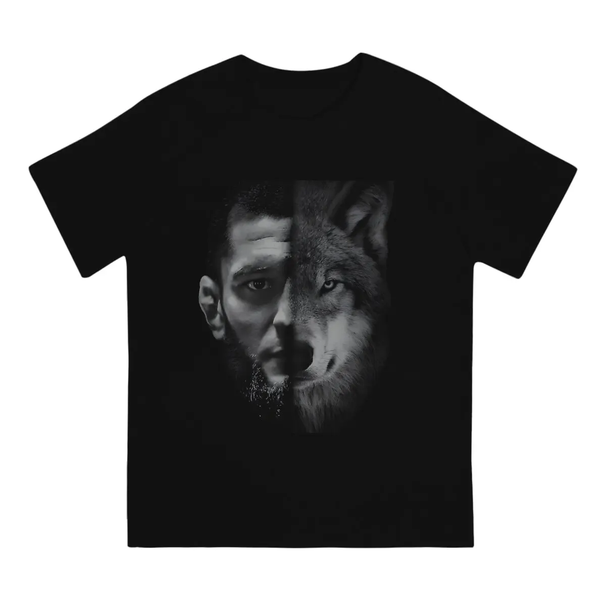 Мужская футболка с коротким рукавом и круглым вырезом из хлопка