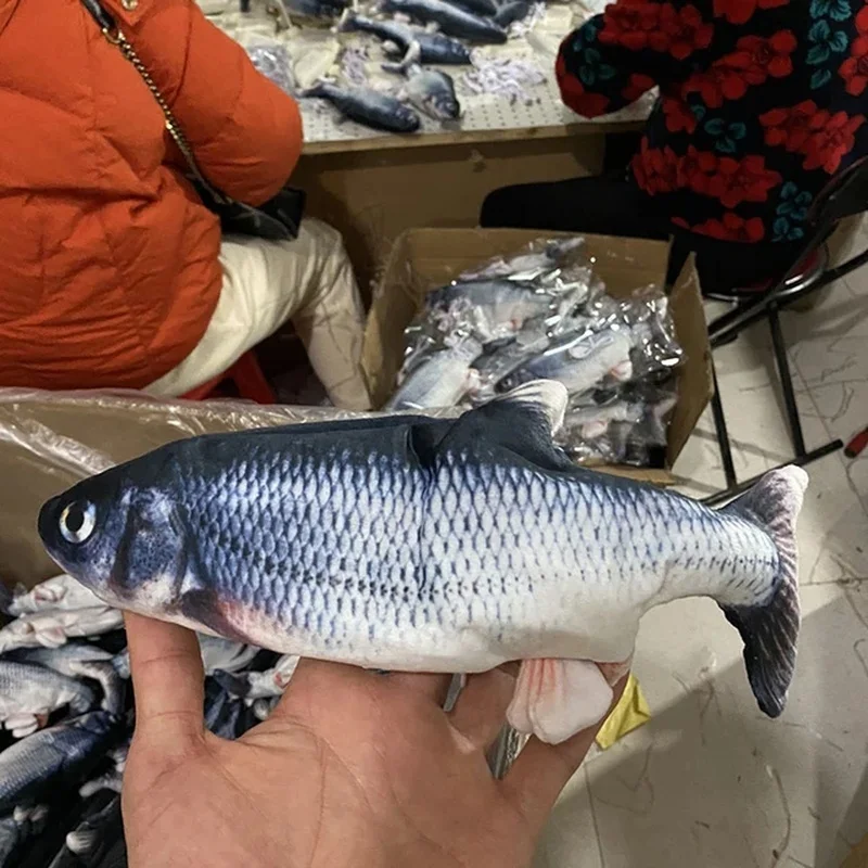 Электрическая Игрушка Рыба Кошка Имитация Рыбалки Прыгающая Собака Жевательная