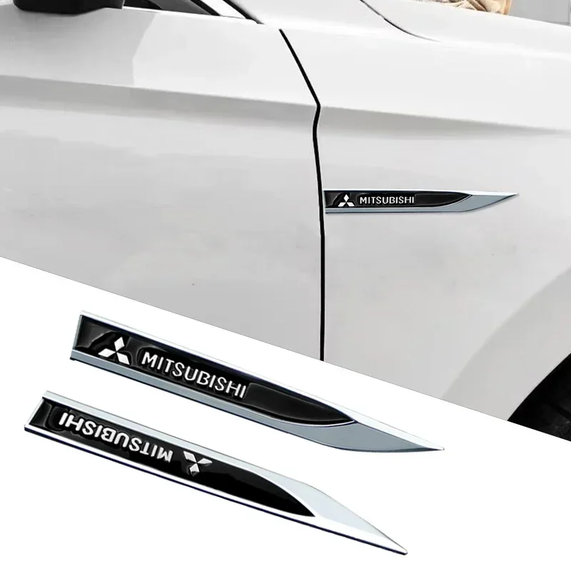 ASX 2 шт. автомобильный значок из металлического сплава боковое крыло автомобиля
