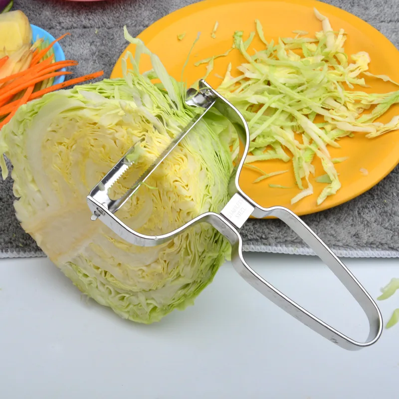 

Vegetable Slicer Cutter Stainless Steel Peeler Shredder Multi-functional Melon Carrot Cucumber Fruit Knife Home Kitchen Gadgets