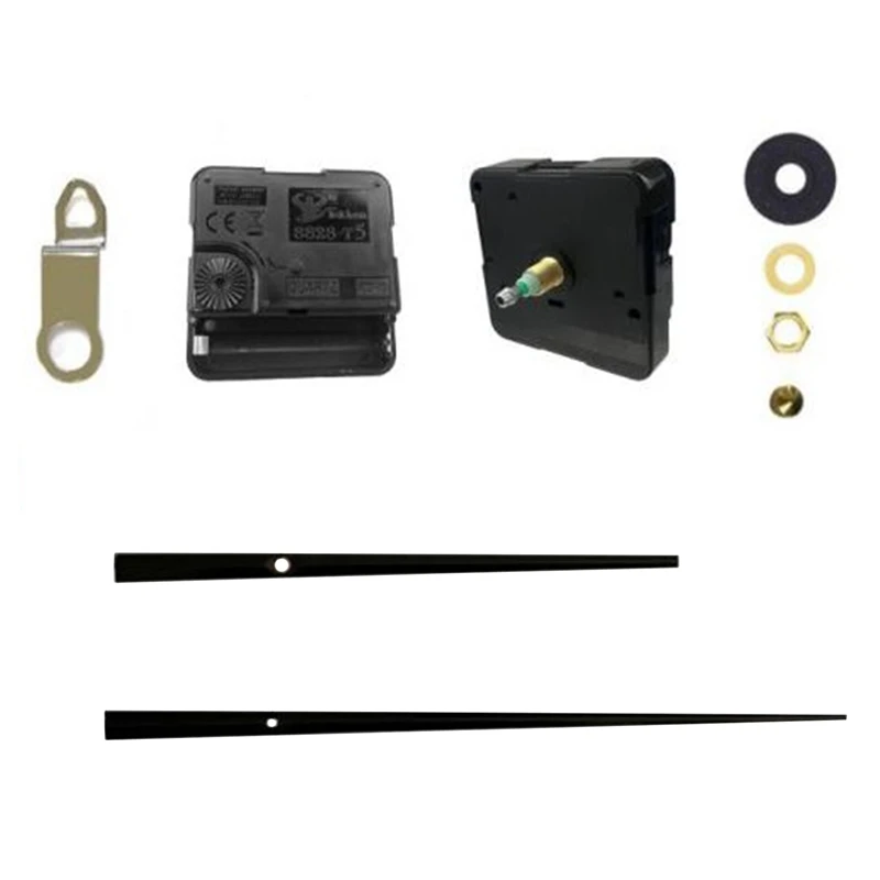 

High Torque Quartz Clock Movement Mechanism With 12 Inch Long Spade Hands For DIY Clock Repair Tool Parts Replacement