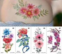 320pcs small fresh flower tattoo sticker decal arm flower rose waterproof environmental temporary protection tattoo sticker