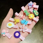 1 компл., новые милые детские заколки для волос с цветочным рисунком для девочек, заколки, украшения для волос, модные детские аксессуары для волос