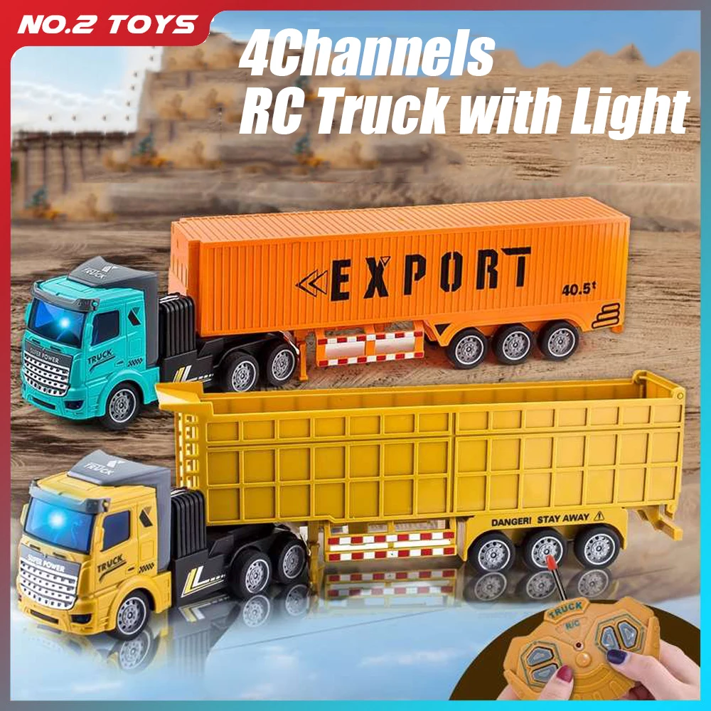 

1:48 RC Truck Wireless Remote Control Heavy-duty Truck Semi-trailer Tanker Radio Controlled Car Big RC Car Dump Truck Model Toys