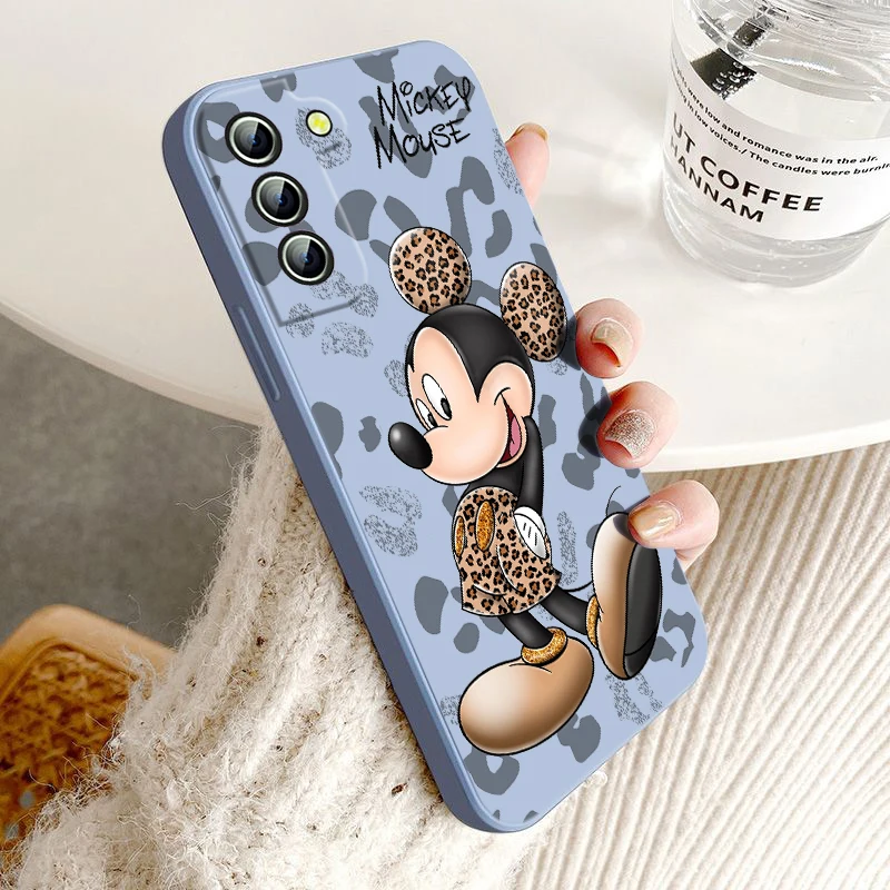 

Minnie Mouse Anime For Samsung Galaxy S23 S22 S21 S20 FE Ultra Plus S10 Lite 5G Liquid Rope Phone Case