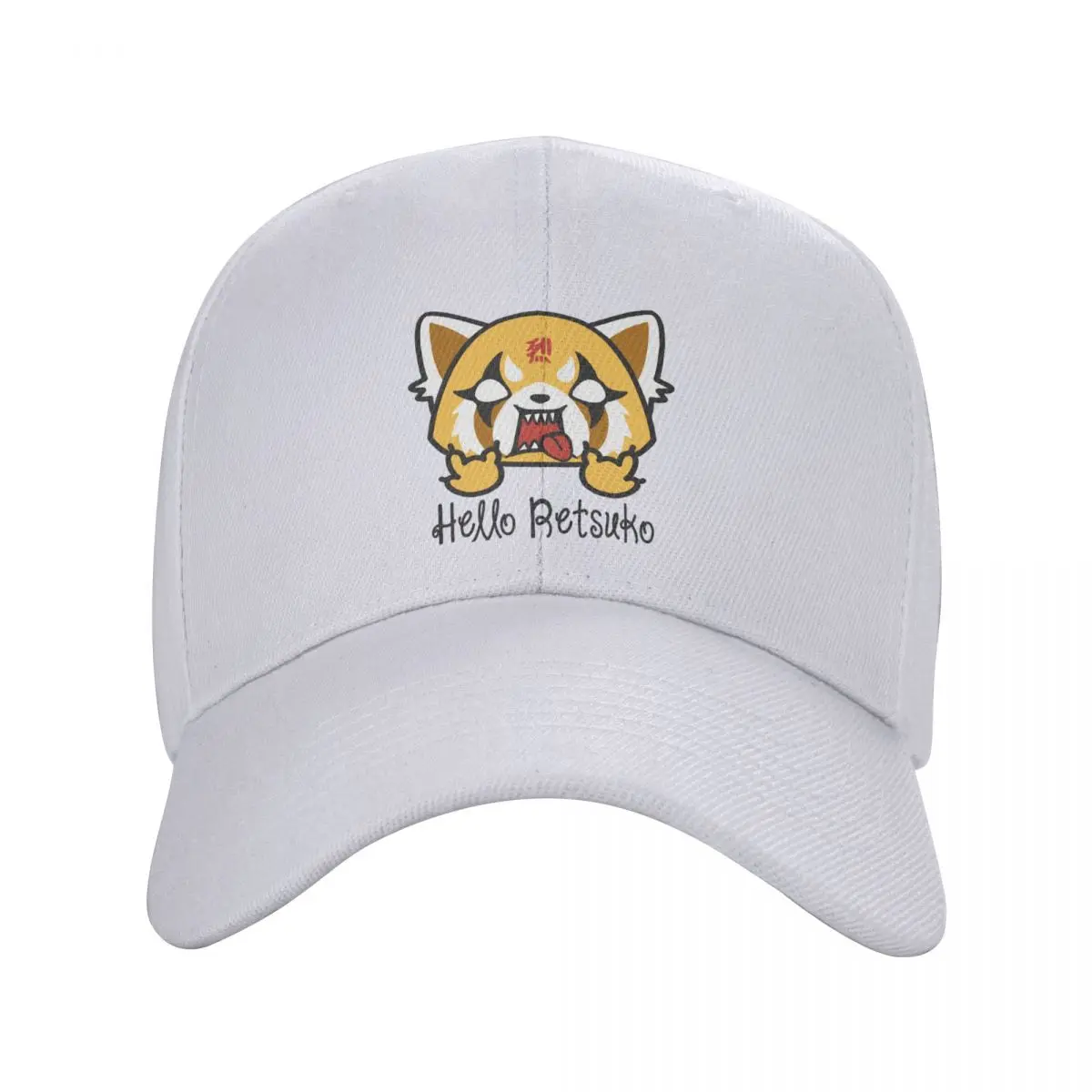 

Classic Unisex Hello Retsuko Baseball Cap Adult Aggretsuko Aggressive Adjustable Dad Hat Women Men Outdoor Snapback Caps