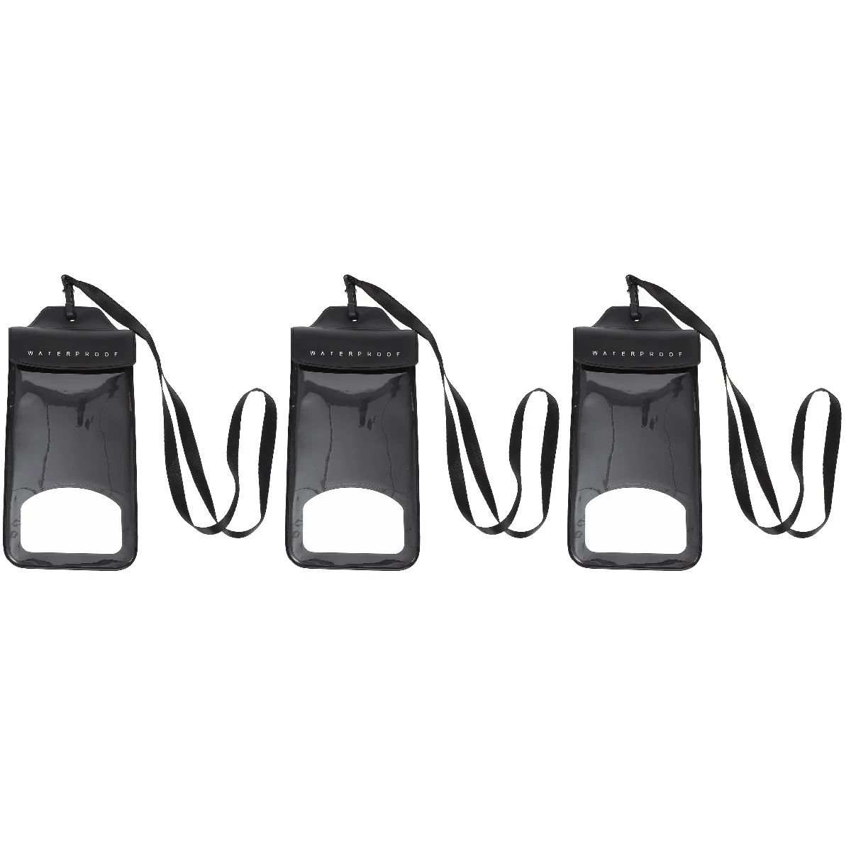 

3 pcs Waterproof Phone Bag Touch Screen Phone Pouch Airbag Phone Storage Bag