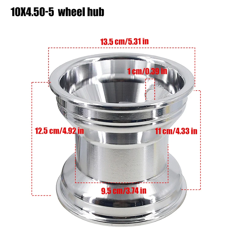 

Карта 10x4,50-5 125 мм передняя или 11x7,10-5 180 мм ступица заднего колеса 5-дюймовый картинг 4 диска из алюминиевого сплава