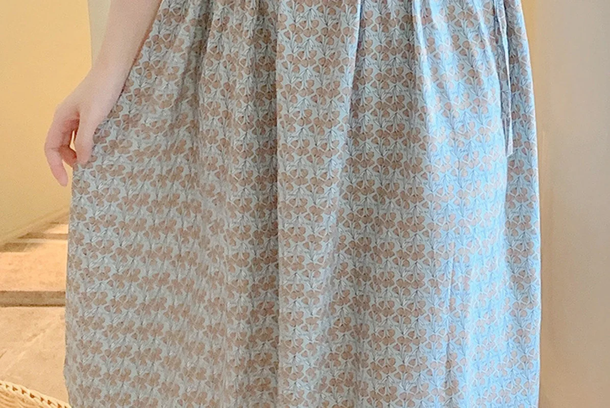 Thin Loose Round Neck Short Sleeve Attractive Women's Nightwear Summer Pajamas Nightgowns Big Size Women's Clothing Sleepwear