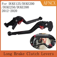 fits for ktm duke 125duke 200 ktm duke 250duke 390 2012 2020 motorcycle accessories adjustable long brake clutch levers