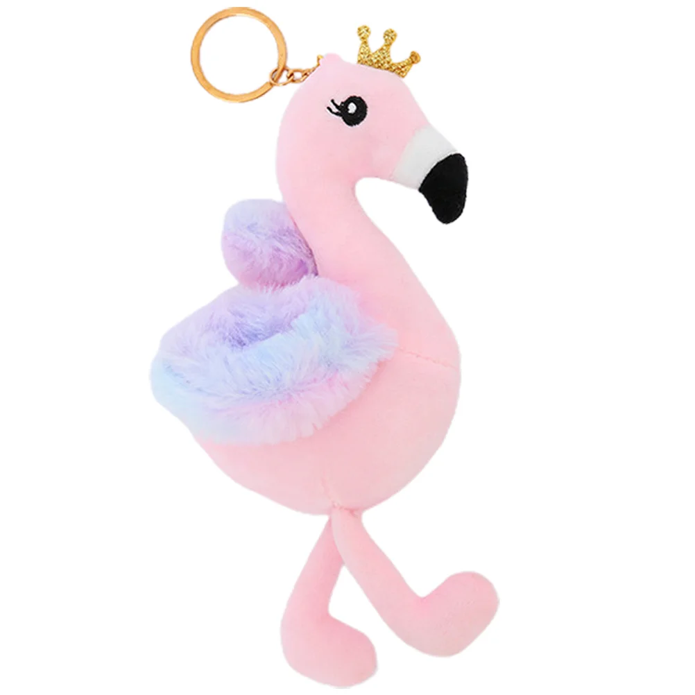 

Plush Flamingo Pendant Adorable Cartoon Flamingo Bag Pendant Stuffed Flamingo