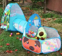 Portable Play Kids Tent Animal Dog Giraffe tunnel tent Children Indoor Outdoor Ocean Ball pool game tent Castle Room House toy