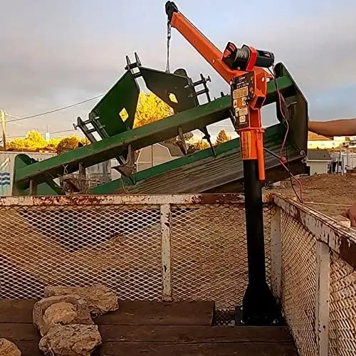 

Универсальный складной подъемник для грузовика 0,5 T, подъемник с беспроводной лебедкой 3500 фунтов 12 В, окрашенная сталь 1100 фунтов, пикап 360 °