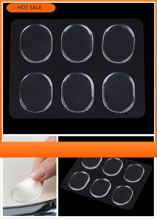

6Pcs/Set New Transparent Snare Drum Mute Pad Drum Damper Gel Pads Snare Tom Drum Muffler Mute Percussion Instrument Accessories