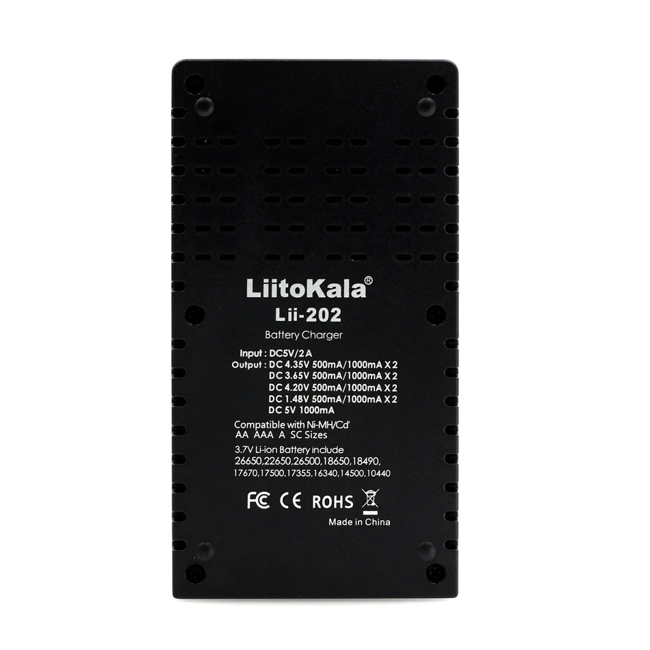 Зарядное устройство LiitoKala Lii-202 1 2 В 3 85 7 18650 10 шт
