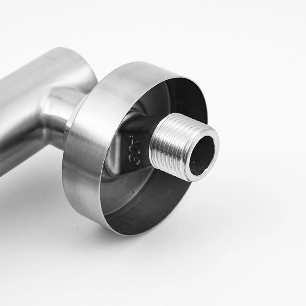 

1pc 304 Stainless Steel Cold Hot Water Mixer Triple Valve Nozzle Tap Polishing Anti-collision Water Saving Shower Faucet