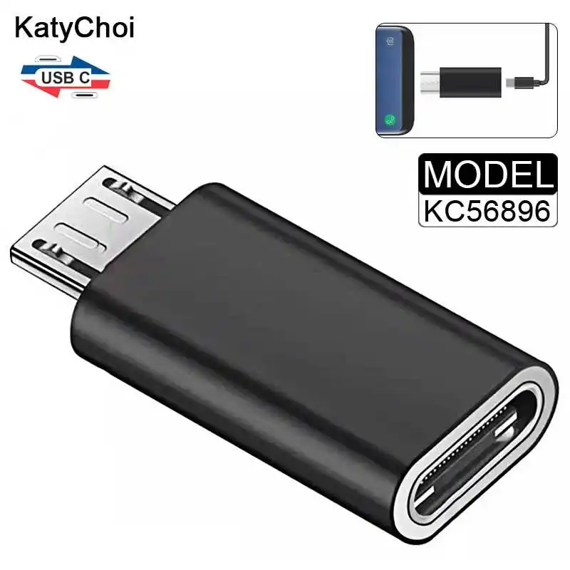 

KatyChoi Micro USB OTG Adapter Micro USB To USB Type C For Xiaomi Huawei Samsung USB C Adapter Micro USB OTG KC56896