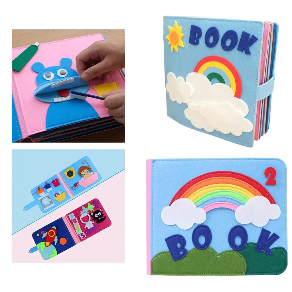 

Montessori Quiet Books Educational Activity Books for Boys and Girls Babies