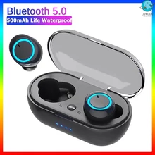 2022 Y50 TWS Bluetooth Earphones Wireless Headphones Gaming Touch Control Headset Waterproof 9D Stereo Earbuds For Android Xiaom