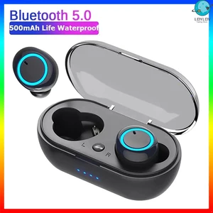 2022 y50 tws bluetooth earphones wireless headphones gaming touch control headset waterproof 9d stereo earbuds for android xiaom free global shipping