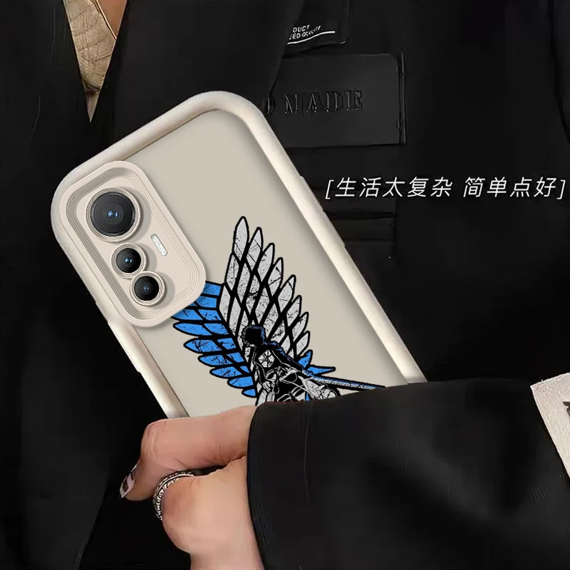 Логотип атака на Титанов для Xiao POCO 12T 11 F2 F3GT F4 F5 X X4 X5 M3 14 Pro GT 4G фотовспышка